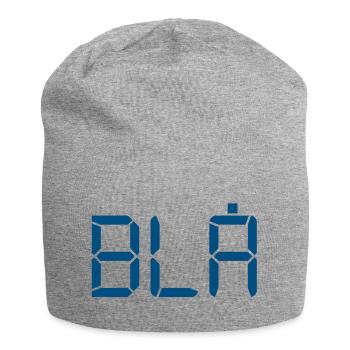Blue - LCD - Jersey Beanie - heather grey - Front