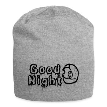 Schlaf gut  - Jersey-Beanie - Grau meliert - Vorne