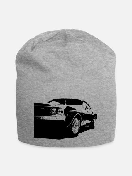 V8 - Jersey-Beanie - Grau meliert