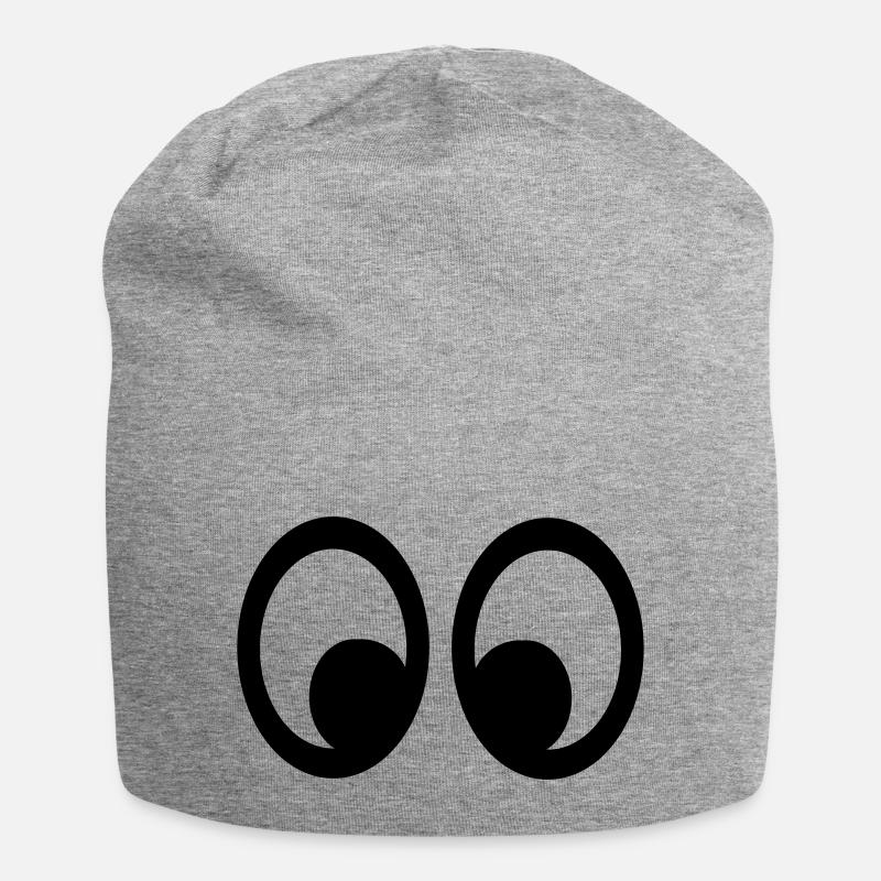 Yeux - Bonnet en jersey - gris chiné