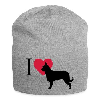I love Berger de Picardie - Jersey-Beanie - Grau meliert - Vorne