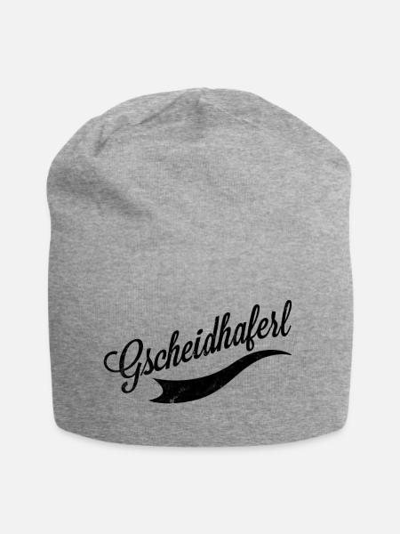 Gscheidhaferl - Jersey-Beanie - Grau meliert