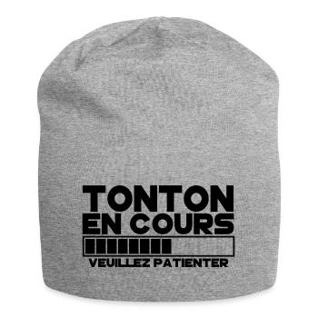 TONTON(veuillez patienter) - Bonnet en jersey - gris chiné - Devant