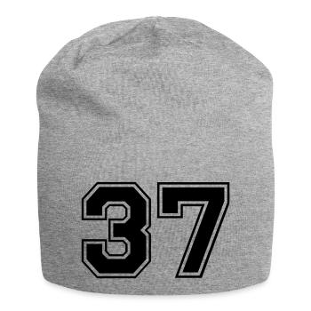 37 - Jersey Beanie - heather grey - Front