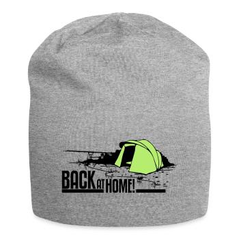 Back at home! - Jersey-Beanie - Grau meliert - Vorne