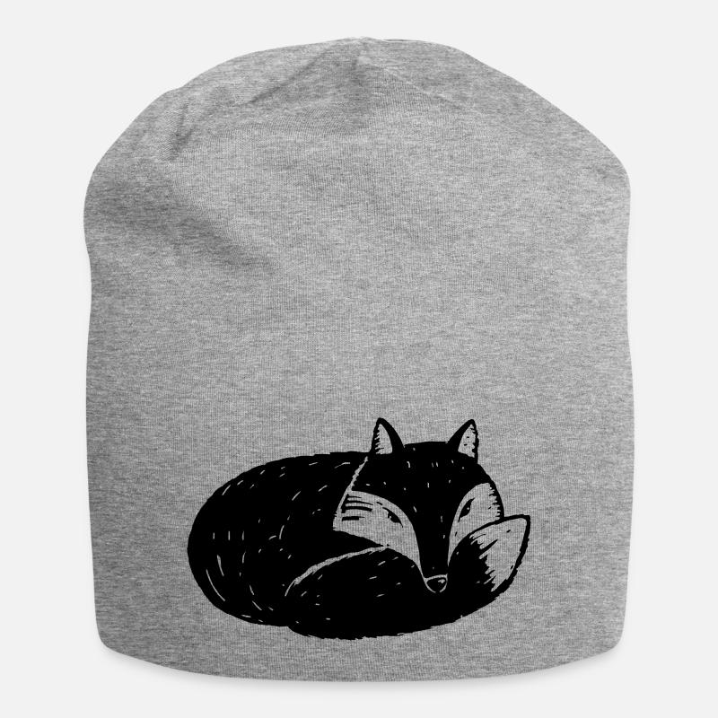 Fox - Jersey Beanie - heather grey