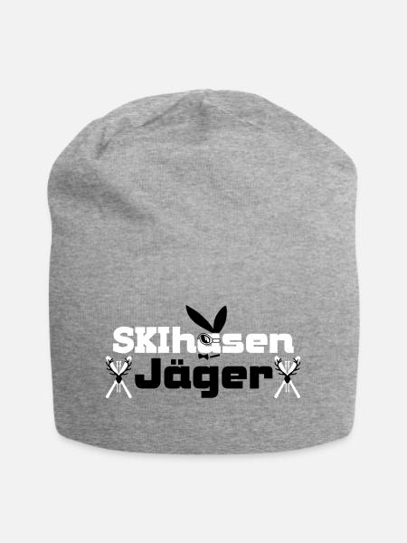 skihasen jaeger - Jersey-Beanie - Grau meliert