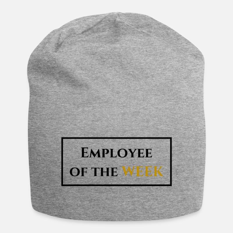 Mitarbeiter der Woche - Jersey-Beanie - Grau meliert
