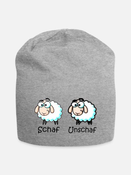 mouton - Bonnet en jersey - gris chiné