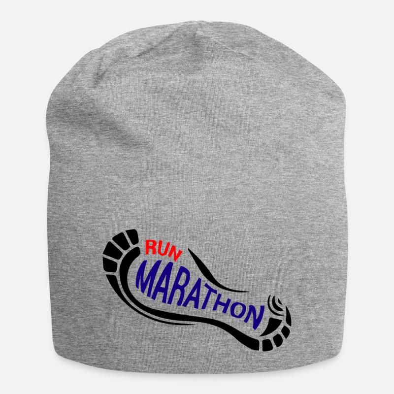 marathon - Jersey Beanie - heather grey