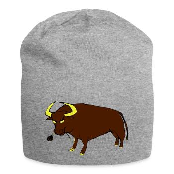 Taureau Basque - Bonnet en jersey - gris chiné - Devant