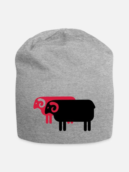 sheep - Jersey Beanie - heather grey
