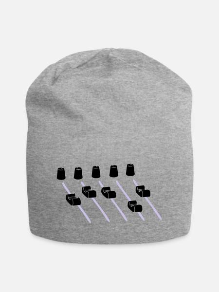 music mixer - Jersey-Beanie - Grau meliert