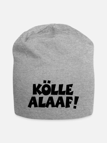 Kölle Alaaf! Kölner Karneval in Köln - Jersey-Beanie - Grau meliert