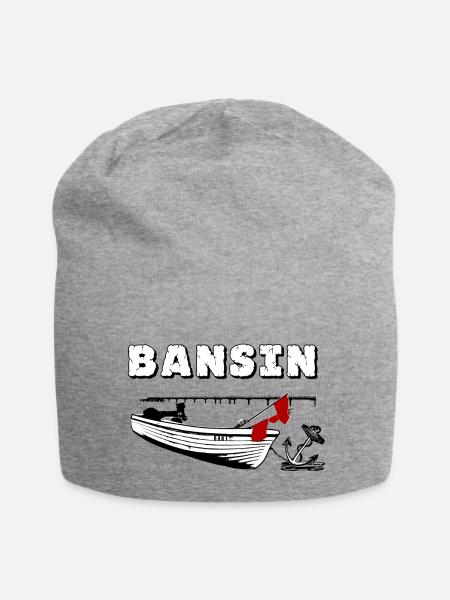 Seebrücke Bansin - Jersey-Beanie - Grau meliert