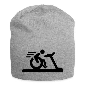 Fitness en fauteuil roulant # - Bonnet en jersey - gris chiné - Devant