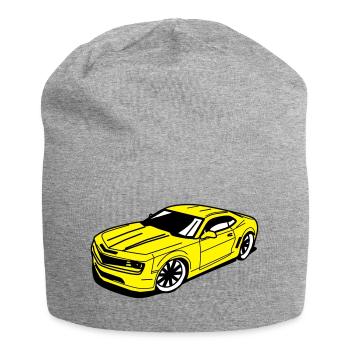 Camaro - Jersey-Beanie - Grau meliert - Vorne