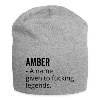 Amber un nom donné à Fucking Legends - Bonnet en jersey - gris chiné - Devant