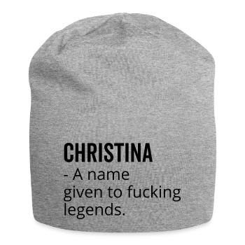 Christina un nom donné à Fucking Legends - Bonnet en jersey - gris chiné - Devant