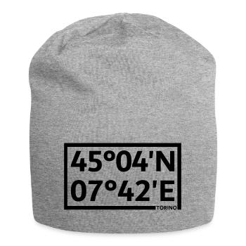 Coordonnées de Turin - Bonnet en jersey - gris chiné - Devant