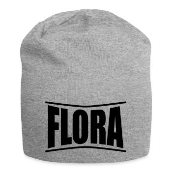t-shirt Flora t-shirt idée cadeau - Bonnet en jersey - gris chiné - Devant