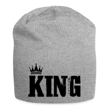 Roi - Bonnet en jersey - gris chiné - Devant