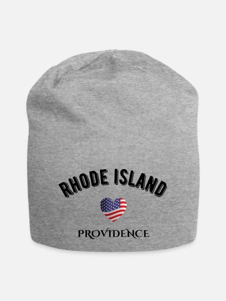 Rhode Island - Jersey-Beanie - Grau meliert