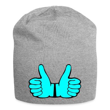 Like Hands - Jersey-Beanie - Grau meliert - Vorne
