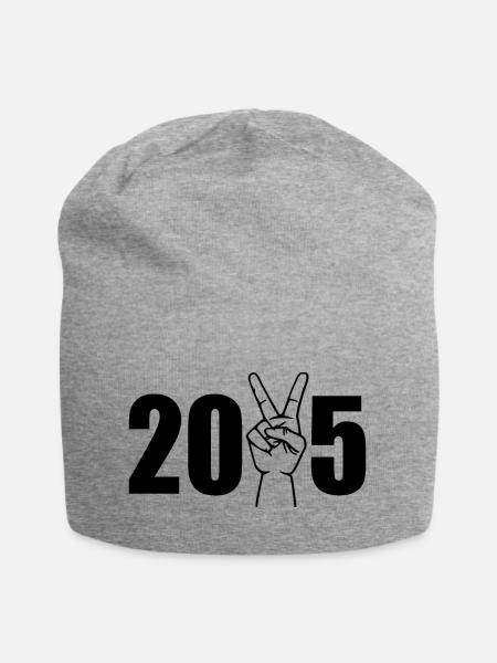 2025 - Jersey-Beanie - Grau meliert