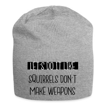 peace movement disarmament gift jokes funny geek - Jersey-Beanie - Grau meliert - Vorne