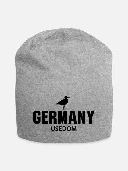 Usedom GERMANY - Jersey-Beanie - Grau meliert