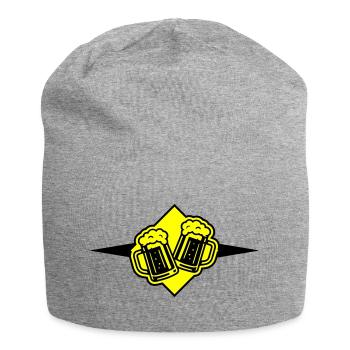 Beer Mug Beer Icon - Jersey Beanie - heather grey - Front