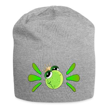 Geburtstagskind Geburtstag Frosch - Jersey-Beanie - Grau meliert - Vorne