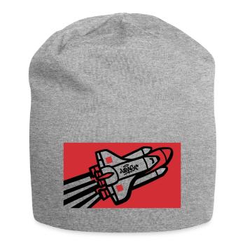 Space Shuttle Graffiti Graphic - Jersey Beanie - heather grey - Front