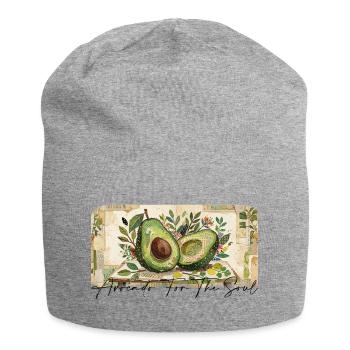 Avocado - Jersey Beanie - heather grey - Front