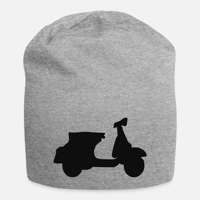 Motorroller Roller Blechroller Schaltroller - Jersey-Beanie - Grau meliert