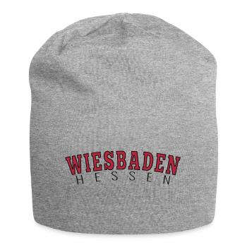 Wiesbaden Hessen - Jersey-Beanie - Grau meliert - Vorne