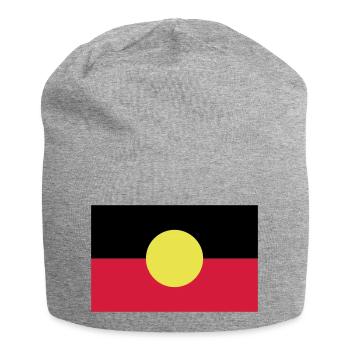Fahne Flagge Aborigines - Jersey-Beanie - Grau meliert - Vorne