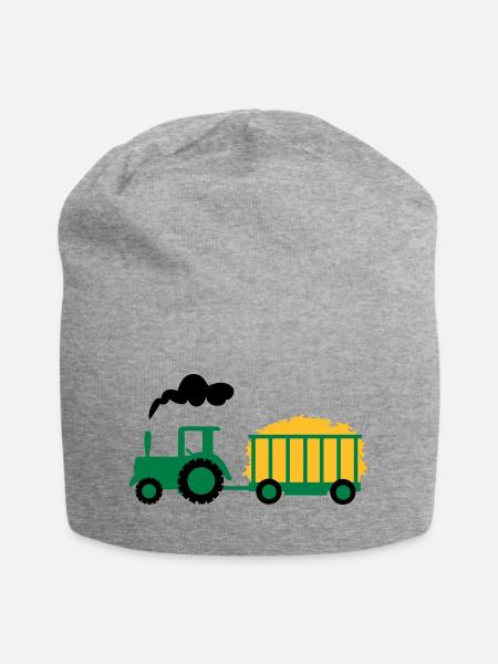 tracteur - Bonnet en jersey - gris chiné