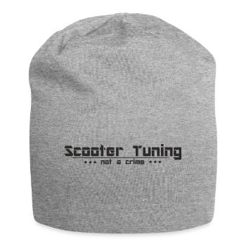 Scooter tuning pas un crime - Bonnet en jersey - gris chiné - Devant