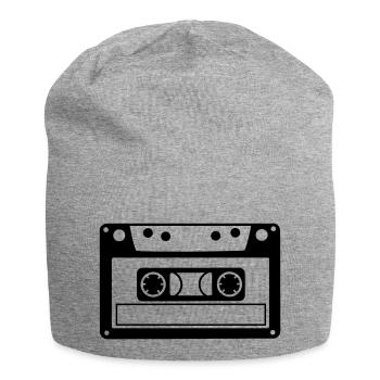 musikkassette - Jersey-Beanie - Grau meliert - Vorne