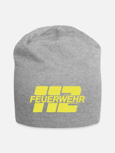 Feuerwehr 112 - Jersey-Beanie - Grau meliert