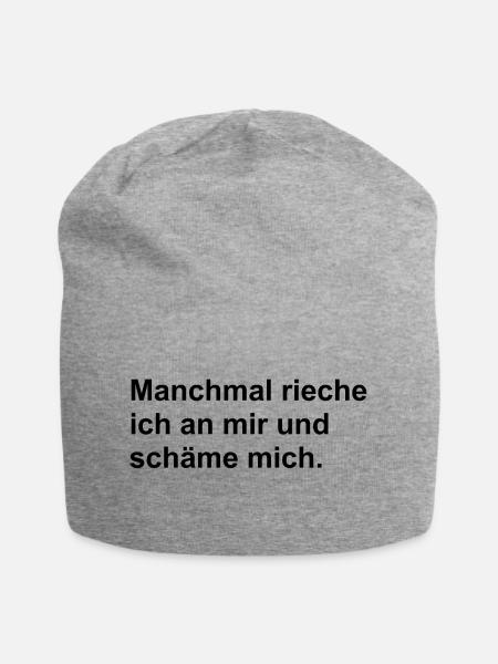 Stinker Geruch Lustig - Jersey-Beanie - Grau meliert