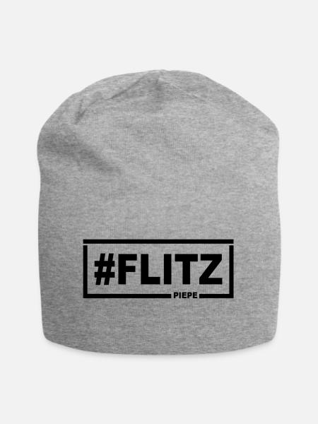Flitzpiepe - Jersey-Beanie - Grau meliert