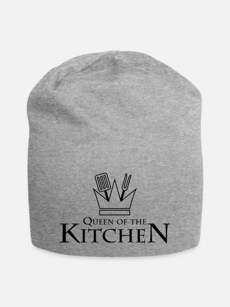 Queen Of The Kitchen - Jersey-Beanie - Grau meliert