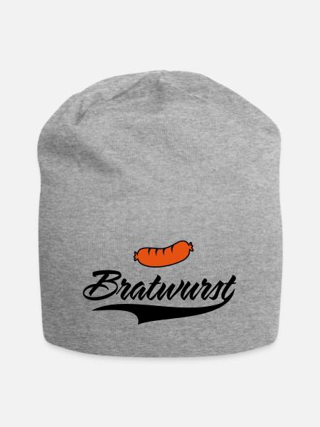 bratwurst - Jersey-Beanie - Grau meliert