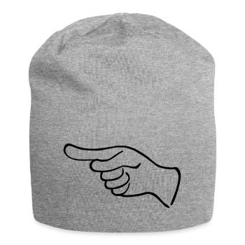 An Indicative Hand - Jersey Beanie - heather grey - Front