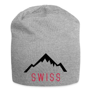 Swiss Alps - Bonnet en jersey - gris chiné - Devant