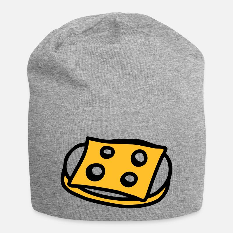 Käsebrot - V2 - Jersey-Beanie - Grau meliert