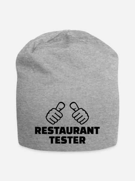 Restaurant Tester - Jersey-Beanie - Grau meliert